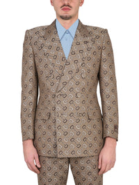 Gucci Men Maxi Clamp Pattern Cotton Jacket
