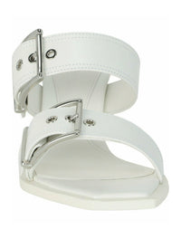 Alexander McQueen Womens Double Buckle Punk Mules