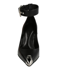 Alexander McQueen Womens Buckle Leather Heels