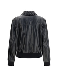 Bottega Veneta Women Glossy Leather Padded Jacket