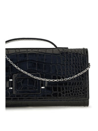 ROGER VIVIER Roger Vivier Women Belle Vivier Crocodile-Effect Clutch