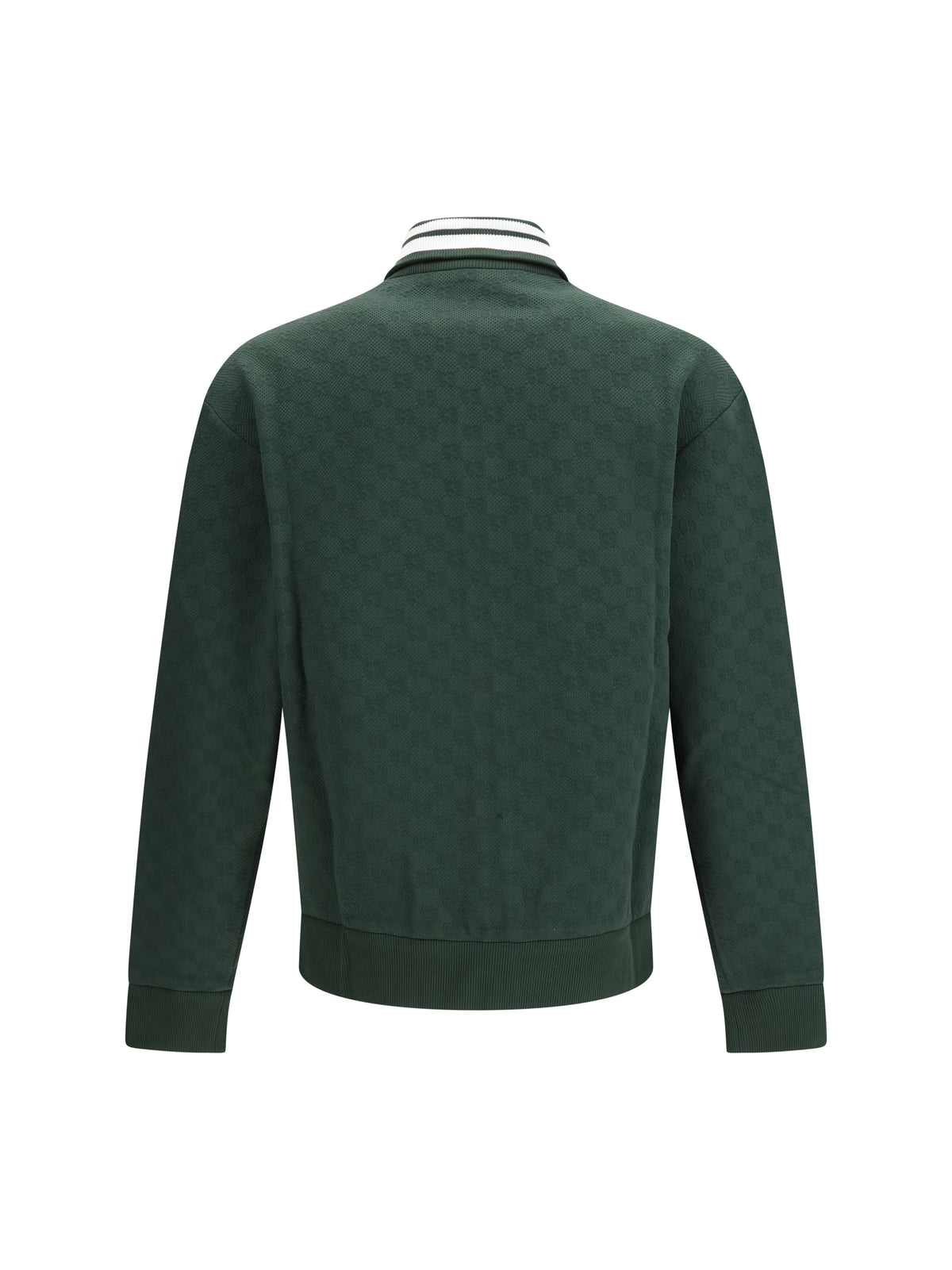 Gucci Men Gg Technical Jersey Zip Jacket