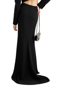 Valentino Garavani Valentino Garavani Silk-Cady Maxi Skirt Nero 3B0Raar01Mm_0No