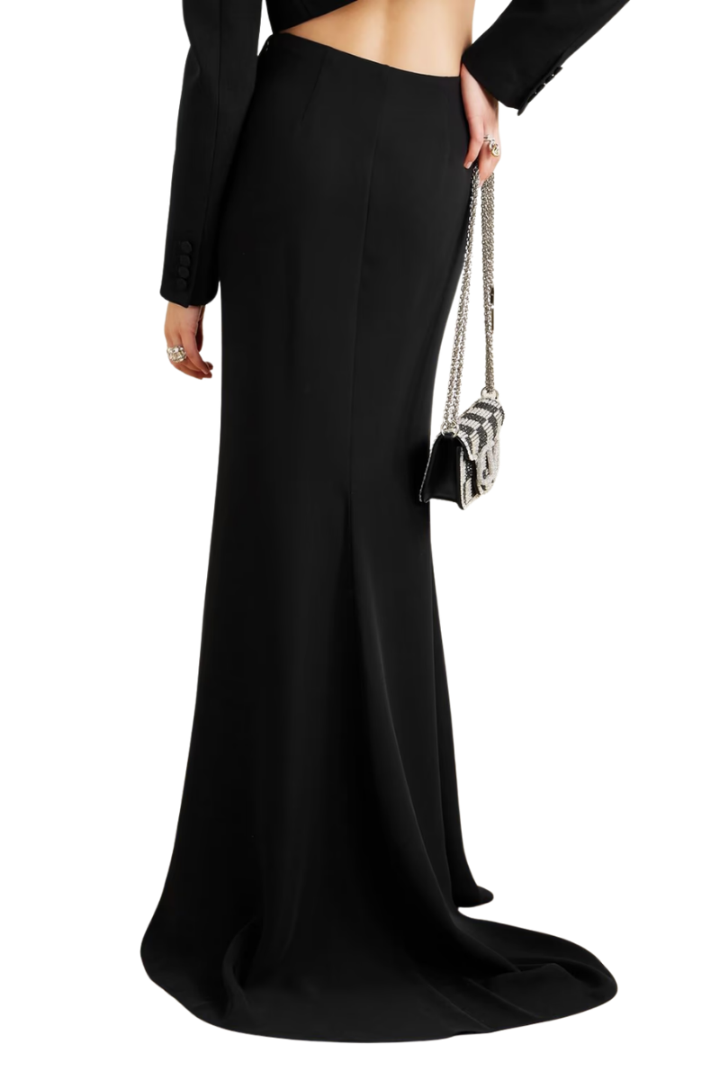 Valentino Garavani Valentino Garavani Silk-Cady Maxi Skirt Nero 3B0Raar01Mm_0No