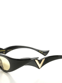 Valentino Garavani Women Black Acetate Sunglasses
