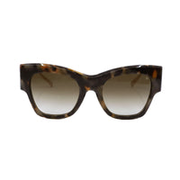 Philipp Plein Sunglasses Square Full Rim, Havana/Gold Frame and Brown Gradient Lens SPP120M0KHA