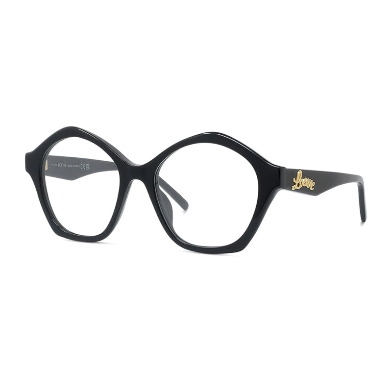 Loewe Loewe Eyeglasses Square Full Rim, Black Frame and Clear Demo Lenses Lens LW50053I001
