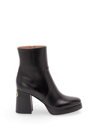 Valentino Garavani Women Fawcette Platform Ankle Boot In Calfskin 90Mm