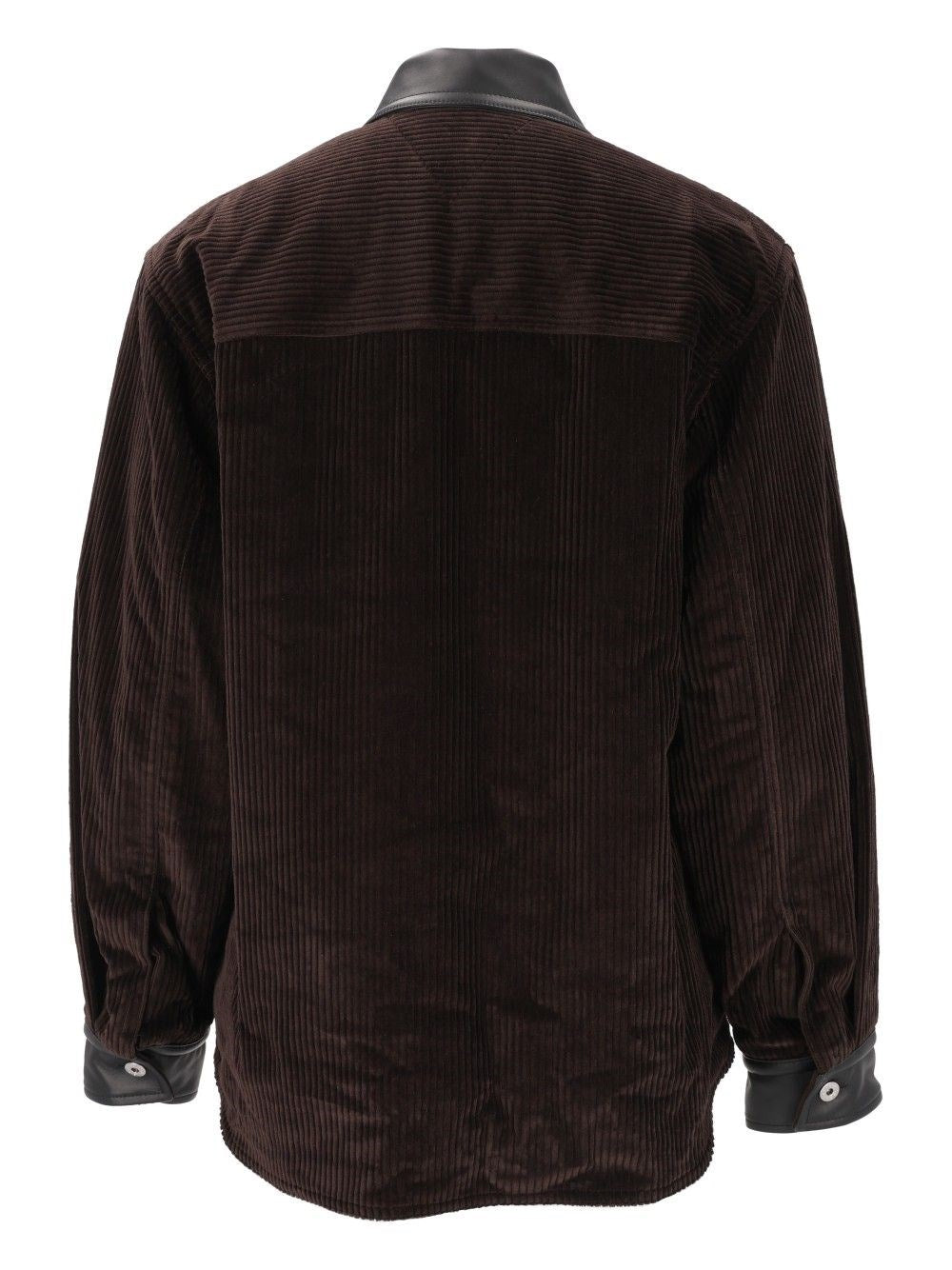 Bottega Veneta Men Cotton Corduroy Shirt Jacket