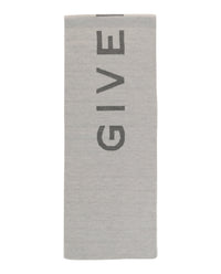 Givenchy Unisex-Adult Reversible Logo Wool Scarf