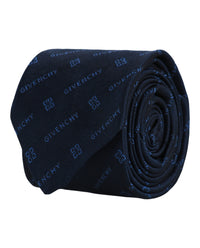 Givenchy Mens Diagonal Logo Silk Tie