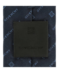 Givenchy Mens Diagonal Logo Silk Tie