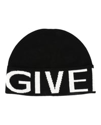 Givenchy Givenchy Mens Jacquard Logo Beanie