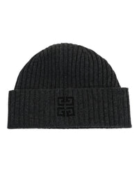 Givenchy Givenchy Unisex-Adult Ribbed 4G Wool Blend Beanie