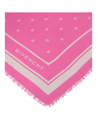 Givenchy Womens 4G Shawl In Cashmere and Silk