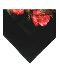 Givenchy Womens 4G Flower Silk Scarf
