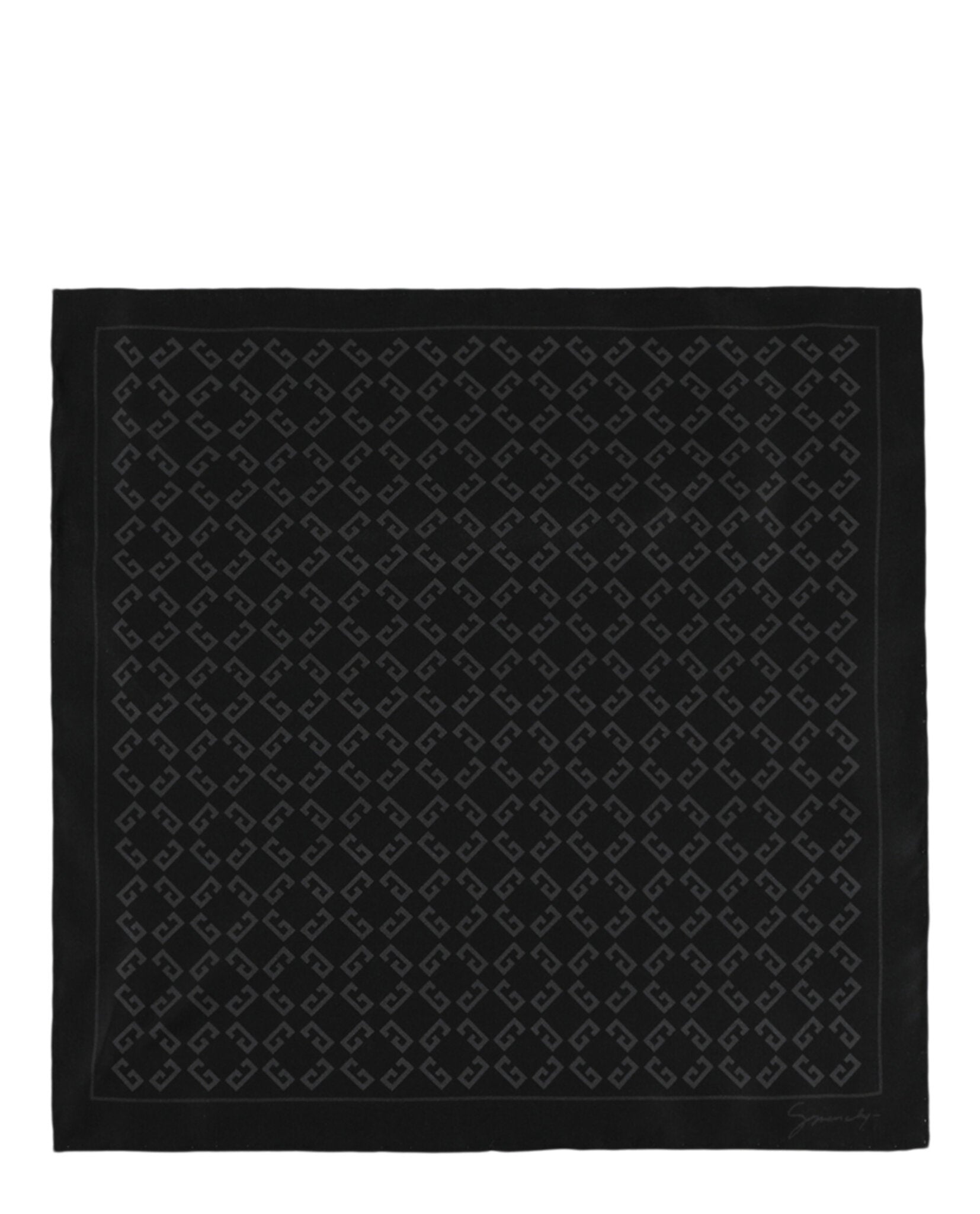 Givenchy Mens 4G Monogram Pocket Square