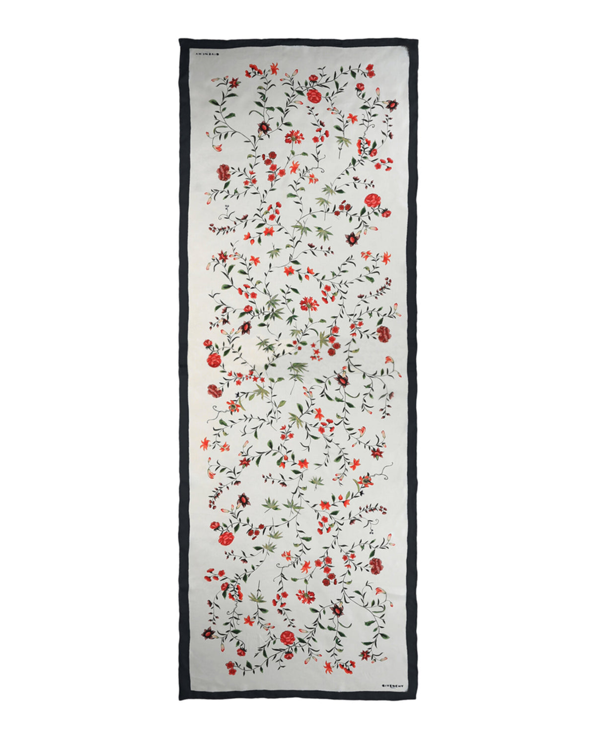 Givenchy Givenchy Womens Floral Print Silk Scarf