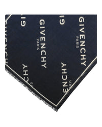 Givenchy Givenchy Mens Shadow Logo Scarf