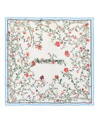 Givenchy Givenchy Womens Floral Print Silk Square Scarf
