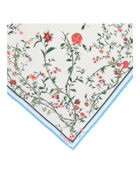 Givenchy Givenchy Womens Floral Print Silk Square Scarf