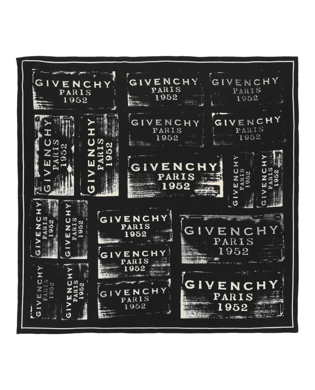Givenchy Givenchy Womens Patchwork Stamp Silk Scarf