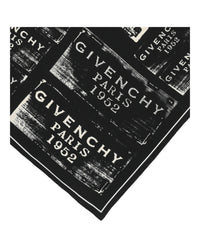 Givenchy Givenchy Womens Patchwork Stamp Silk Scarf