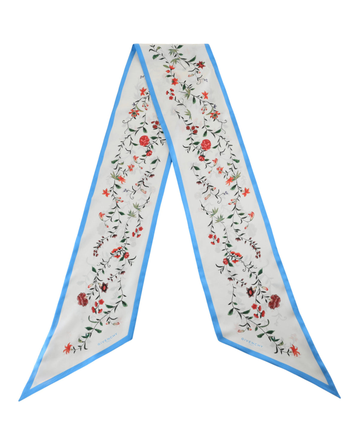 Givenchy Givenchy Womens Floral Print Silk Scarf