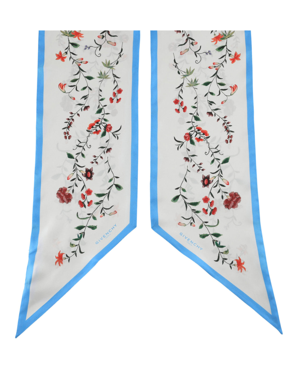 Givenchy Givenchy Womens Floral Print Silk Scarf