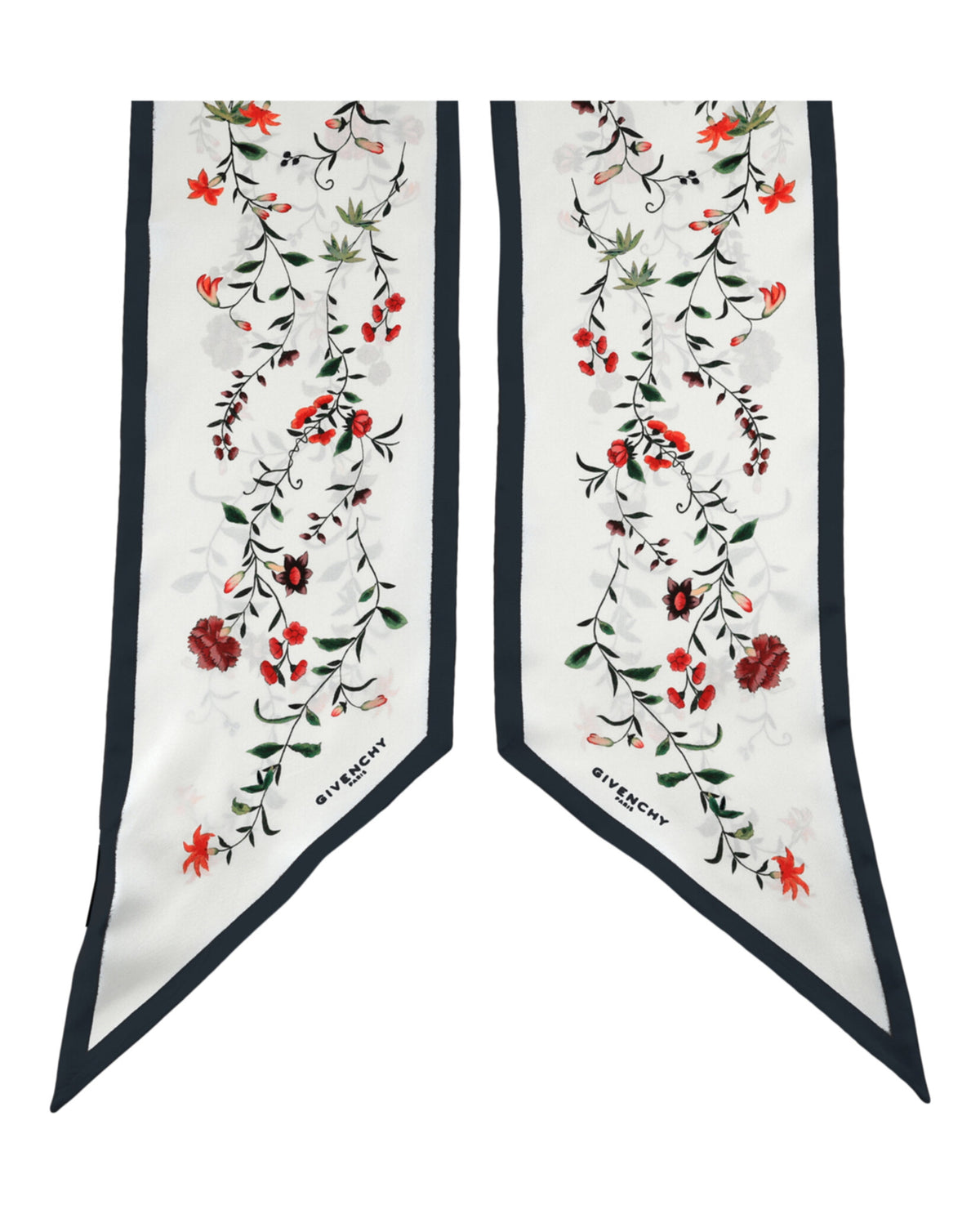 Givenchy Givenchy Womens Floral Print Silk Scarf
