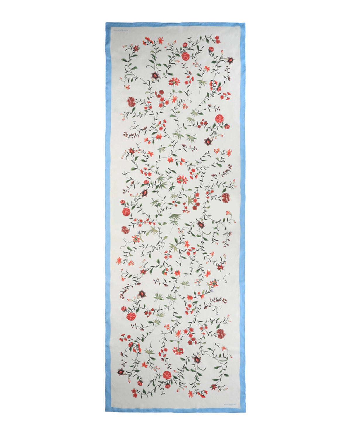 Givenchy Givenchy Womens Floral Print Silk Scarf