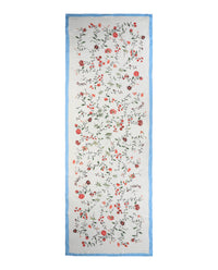 Givenchy Givenchy Womens Floral Print Silk Scarf