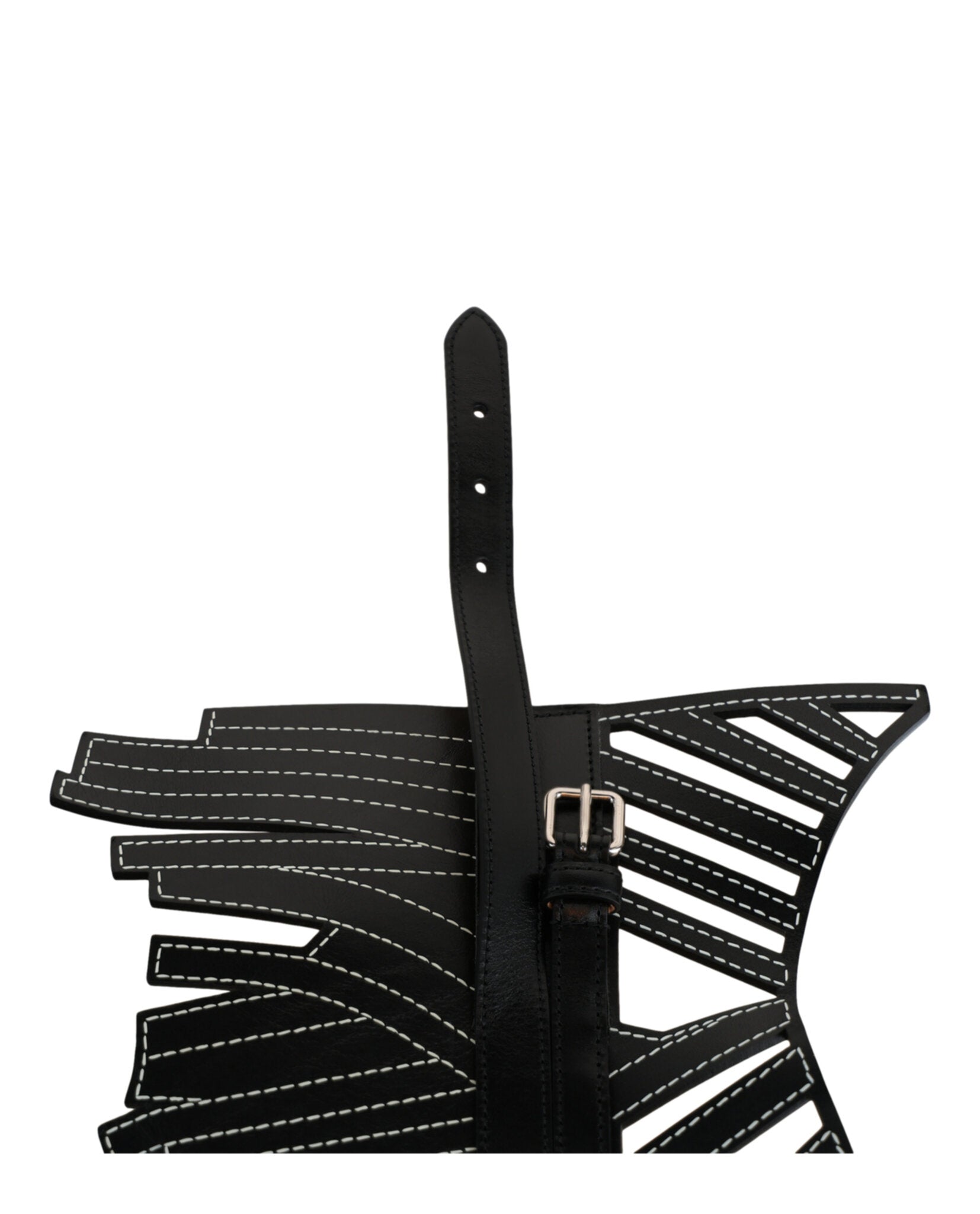 ベルト alexander mcqueen FW23 Corset belt (757995Q5ALE 1000) Alexander McQueen - Leather corset belt Alexander McQueen