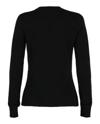 Alexander McQueen Womens Sheer-Paneled Sweater