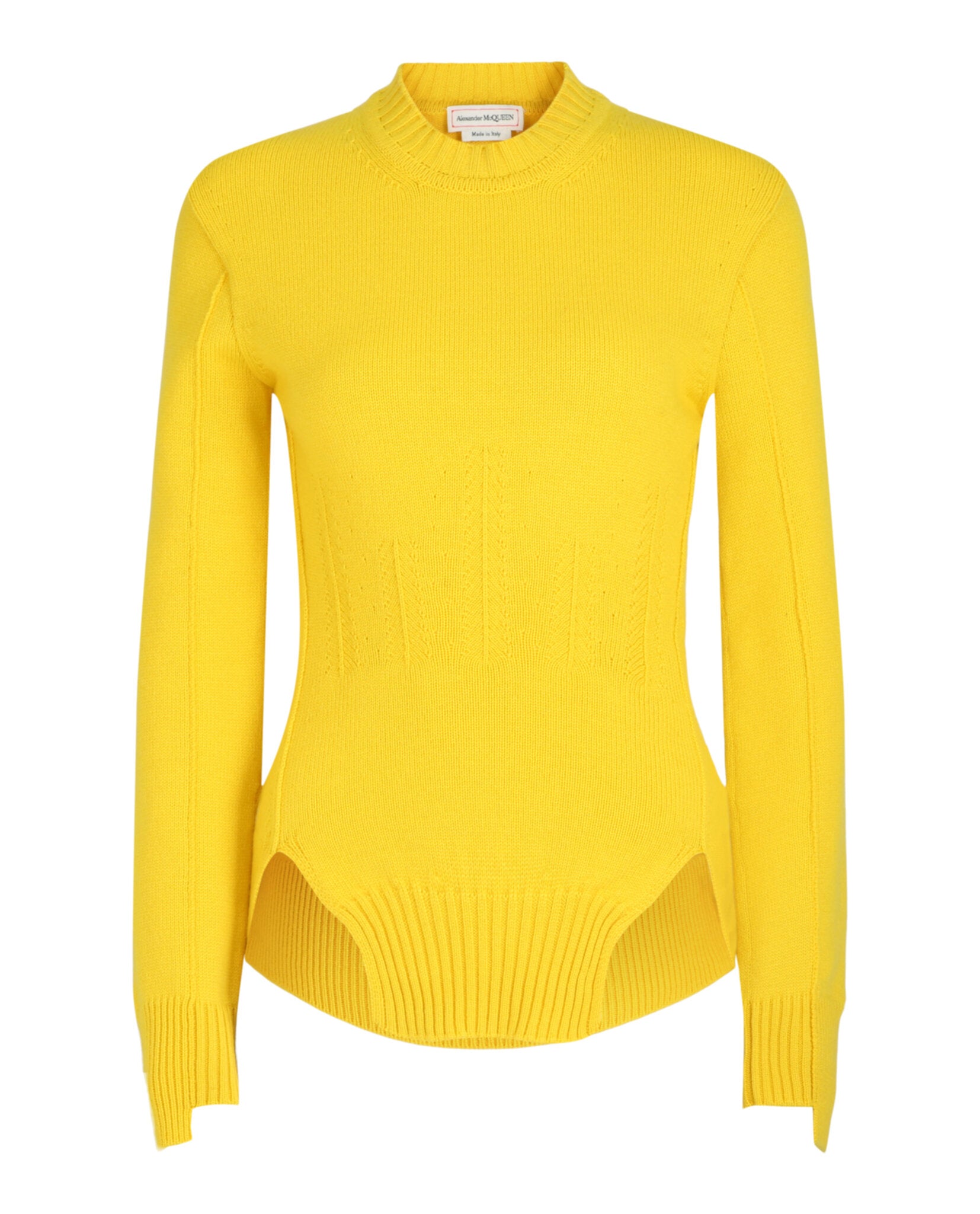 Alexander McQueen Alexander McQueen Womens Corset Stitched Sweater