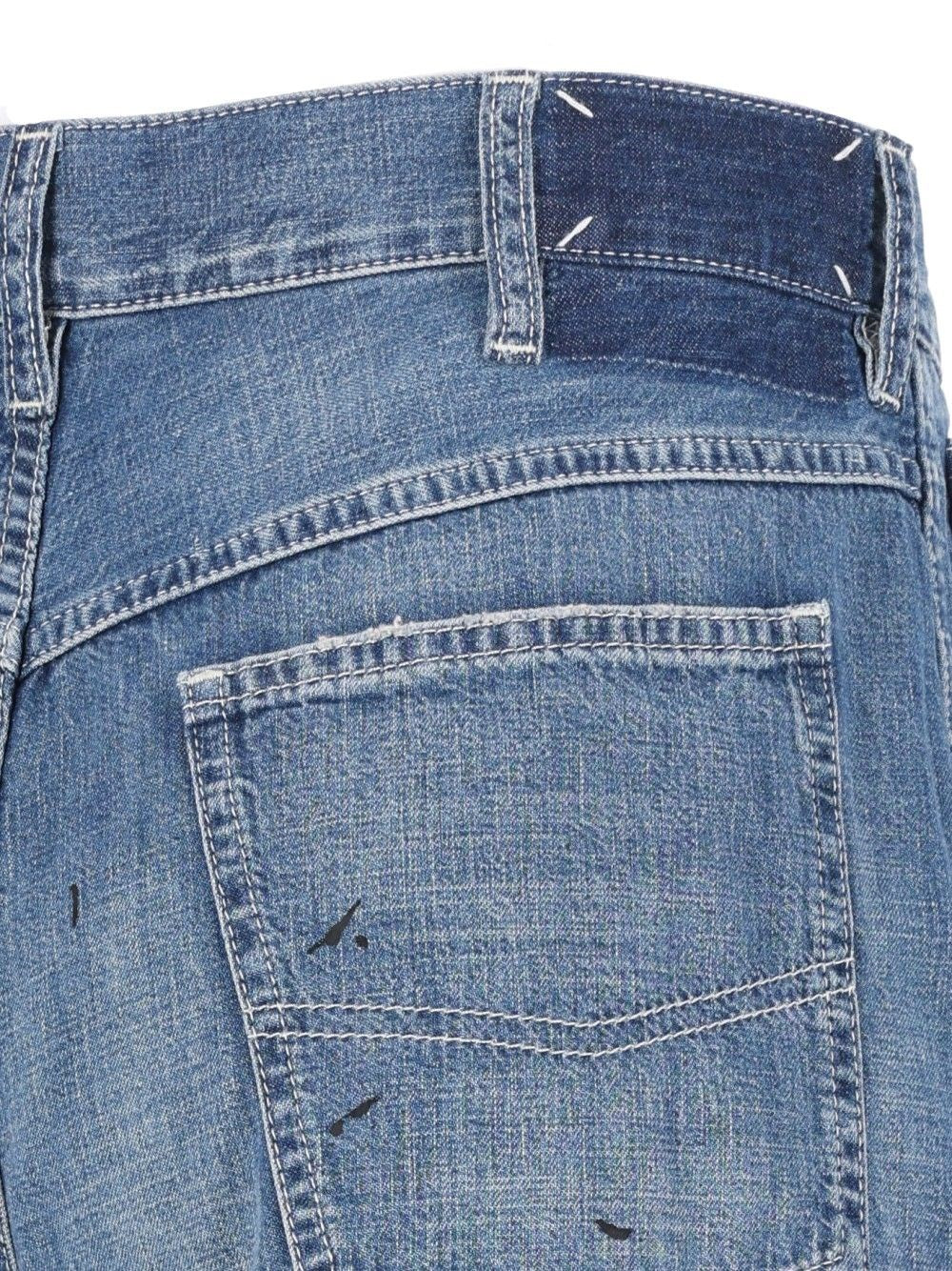 Maison Margiela Men Treated Denim Jeans