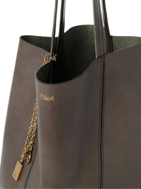 Chloe` Chloe` Women Chloé Spin Tote Bag In Granate Leather