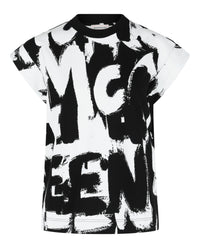 Alexander McQueen Womens Graffiti Print T-Shirt