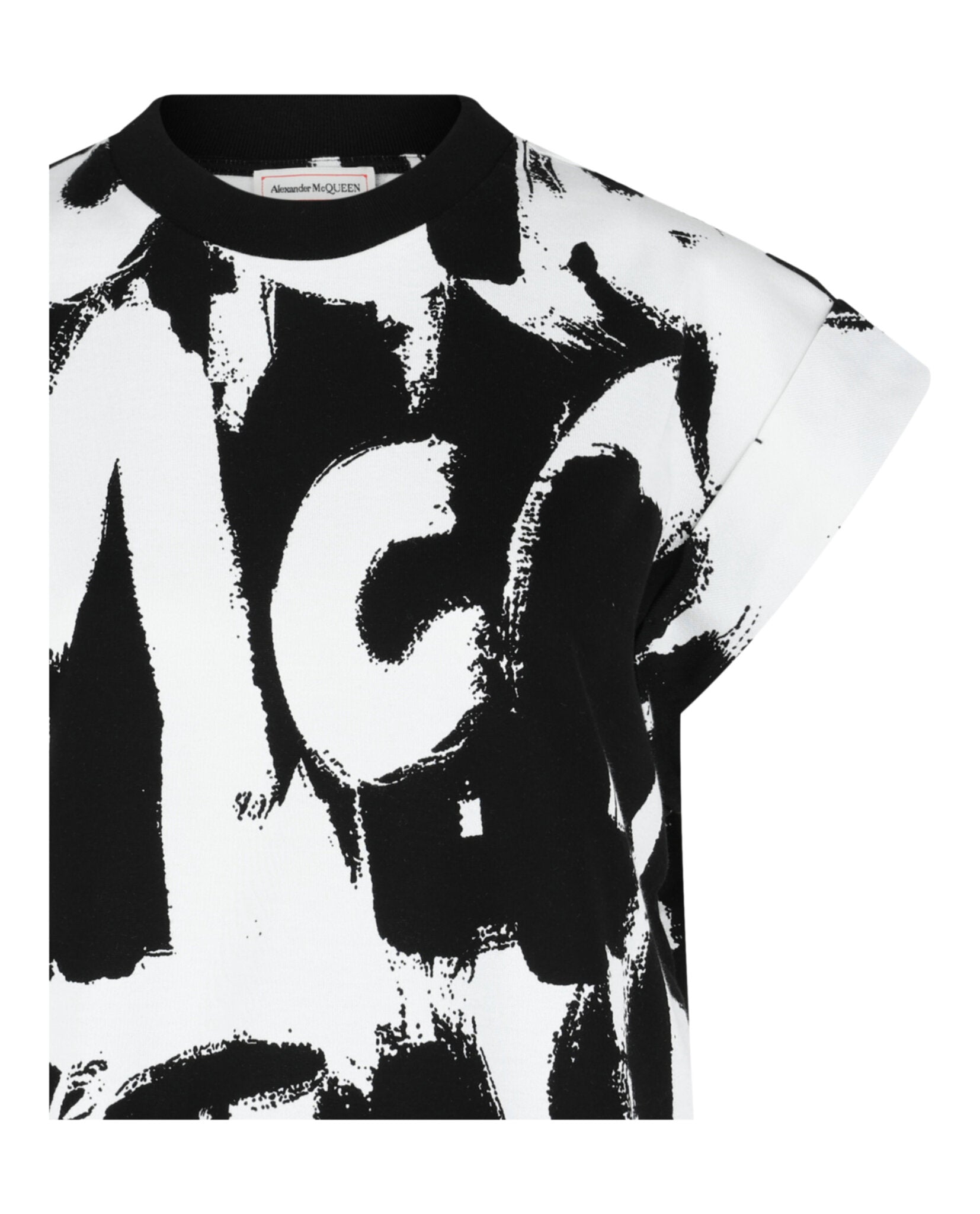 Alexander McQueen Womens Graffiti Print T-Shirt