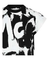 Alexander McQueen Womens Graffiti Print T-Shirt