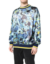 Dolce & Gabbana Multicolor Marble Print Men Pullover Men's Sweater