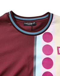 Dolce & Gabbana Multicolor Printed Logo Short Sleeve Men's T-shirt