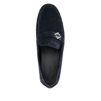 Fendi Blue Loafers Men