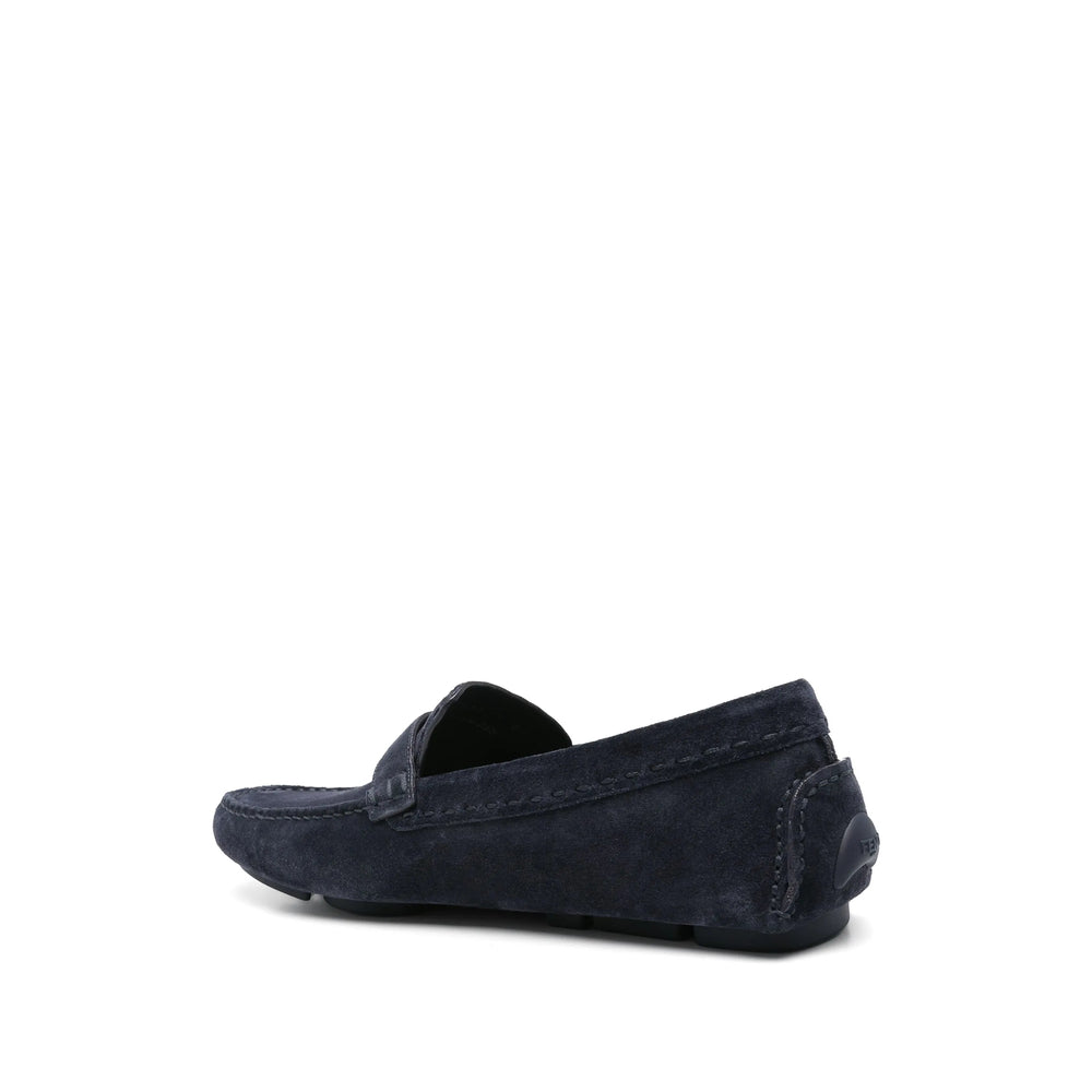 Fendi Blue Loafers Men