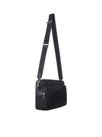 Prada Prada Men Re-Nylon And Leather Shoulder Bag