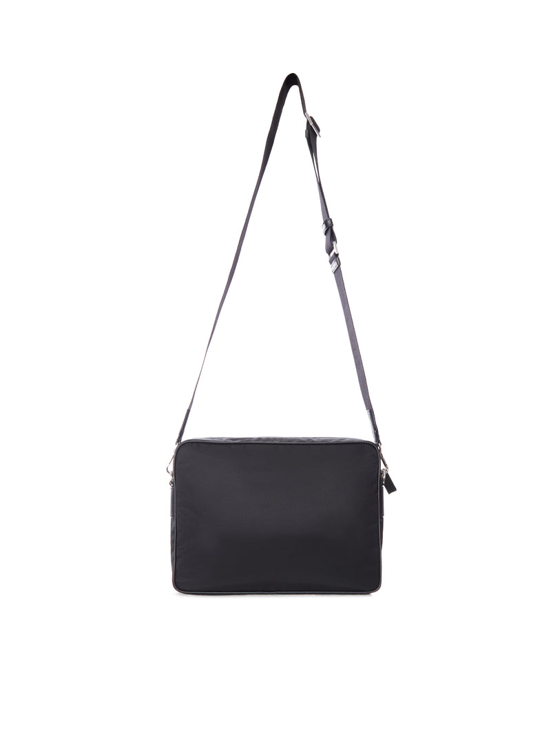 Prada Prada Men Re-Nylon And Leather Shoulder Bag