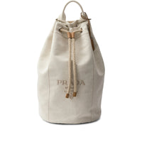 Prada Neutrals Backpacks Men