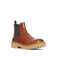 Prada Men Smooth Calf Leather Ankle Boots