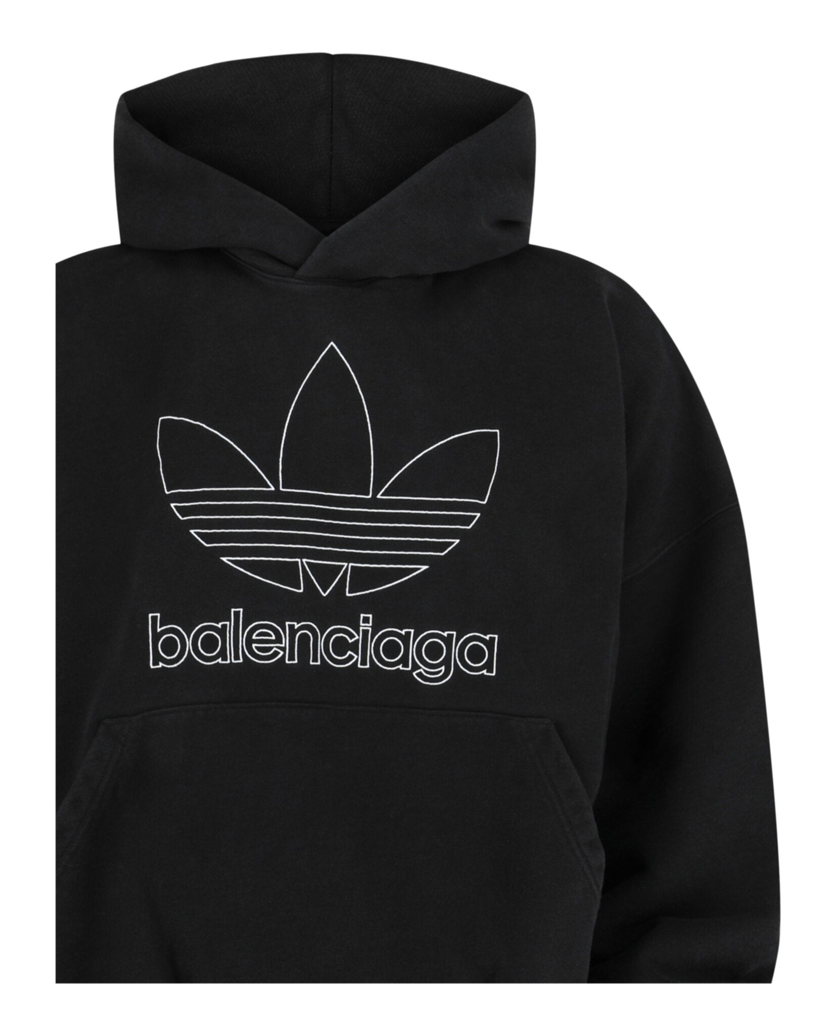 Balenciaga Mens X Adidas Oversized Embroidered Logo Hoodie – Bluefly