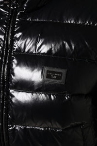 Dolce & Gabbana Dolce & Gabbana Black Logo Plaque Full Zip Puffer Women's Jacket